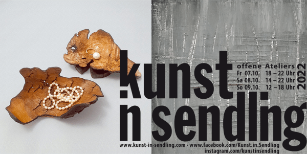 Kunst in Sendling 2022 -Banner mit Öffnungzeiten